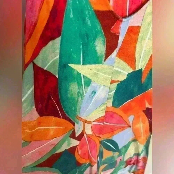 Time and Tru Floral Stretchy Dress - Picture 2 of 3